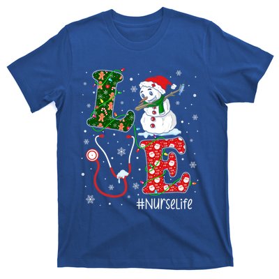 Funny Nurse Nursing Christmas Santa Reindeer Love Nurse Life Gift T-Shirt