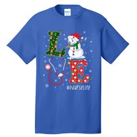 Funny Nurse Nursing Christmas Santa Reindeer Love Nurse Life Gift Tall T-Shirt