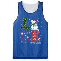 Funny Nurse Nursing Christmas Santa Reindeer Love Nurse Life Gift Mesh Reversible Basketball Jersey Tank