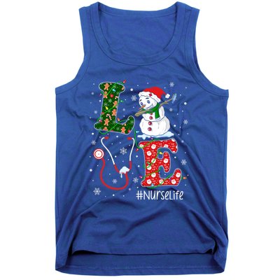 Funny Nurse Nursing Christmas Santa Reindeer Love Nurse Life Gift Tank Top