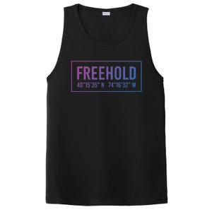 Freehold Nj New Jersey Funny City Coordinates Home Gift Cute Gift PosiCharge Competitor Tank