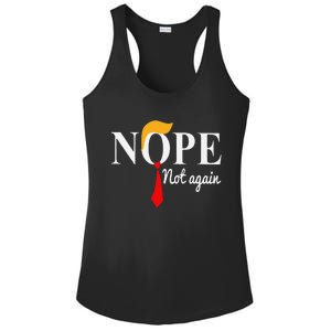 Funny Nope Not Again Funny Trump Ladies PosiCharge Competitor Racerback Tank