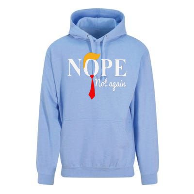 Funny Nope Not Again Funny Trump Unisex Surf Hoodie