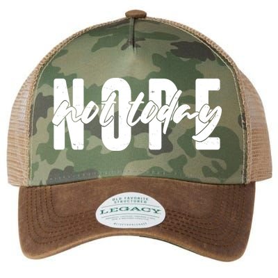 Funny NOPE Not Today Legacy Tie Dye Trucker Hat