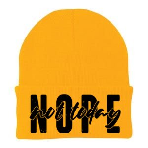 Funny NOPE Not Today Knit Cap Winter Beanie