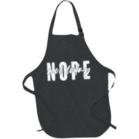Funny NOPE Not Today Apron