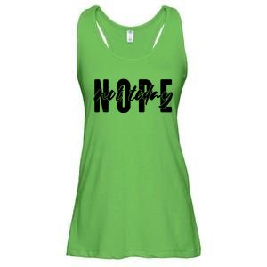 Funny NOPE Not Today Ladies Essential Flowy Tank