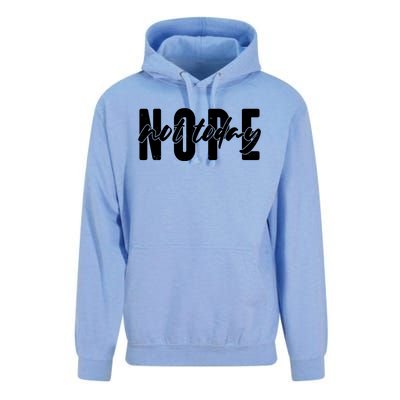 Funny NOPE Not Today Unisex Surf Hoodie