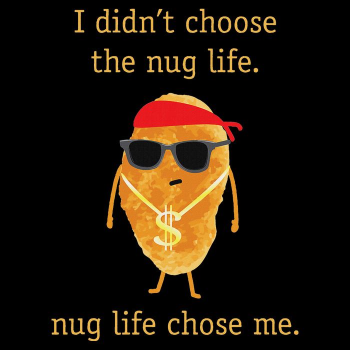 Funny Nugge Nug Life Chicken Nugget Baby Bodysuit