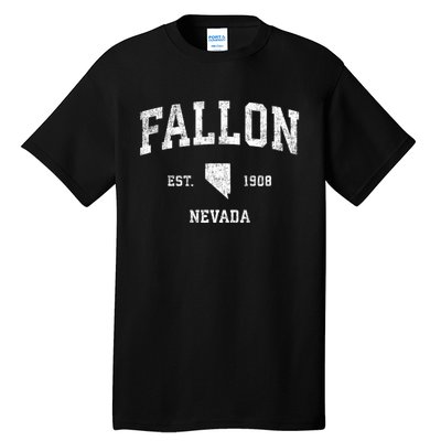 Fallon Nevada Nv Vintage Athletic Sports Tall T-Shirt