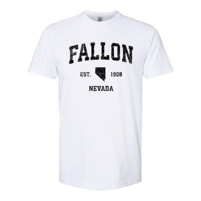 Fallon Nevada Nv Vintage Athletic Sports Softstyle CVC T-Shirt