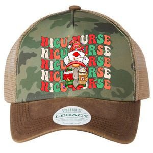 Festive NICU Nurse Christmas Gnome Legacy Tie Dye Trucker Hat