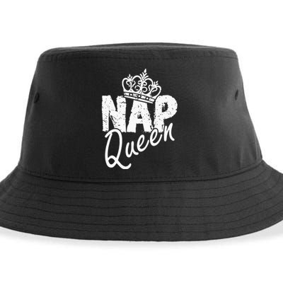 Funny National Napping Day for Nap Queen Nap Lover Sustainable Bucket Hat