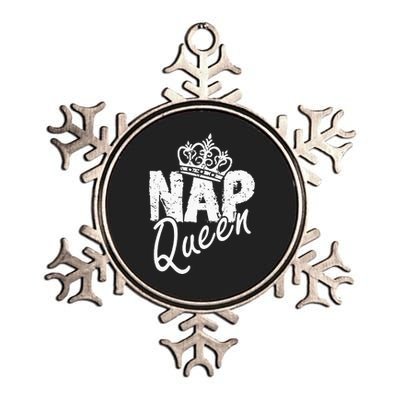 Funny National Napping Day for Nap Queen Nap Lover Metallic Star Ornament