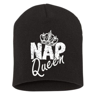 Funny National Napping Day for Nap Queen Nap Lover Short Acrylic Beanie