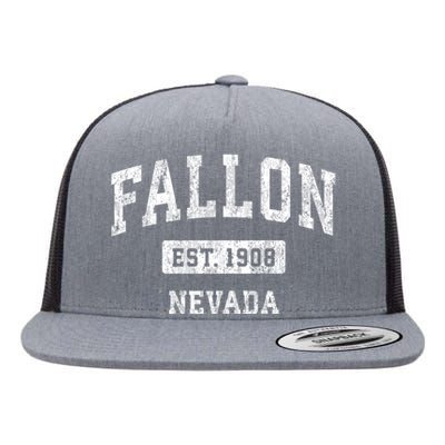 Fallon Nevada Nv Vintage Sports Flat Bill Trucker Hat