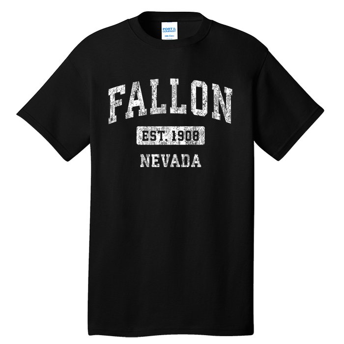 Fallon Nevada Nv Vintage Sports Established Tall T-Shirt