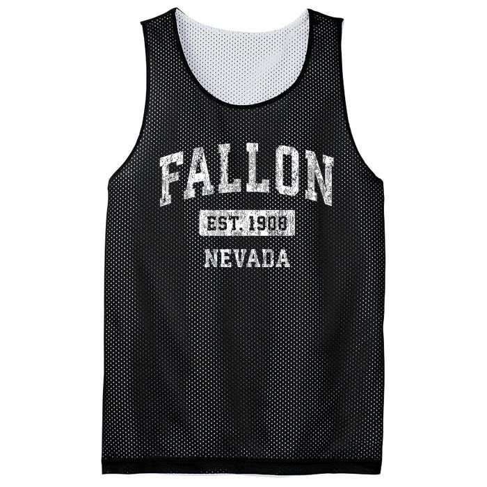 Fallon Nevada Nv Vintage Sports Established Mesh Reversible Basketball Jersey Tank