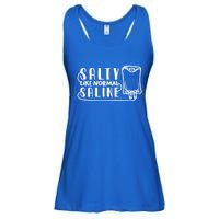 Funny Nurse Nursing Salty Like Normal Saline Therapist Gift Ladies Essential Flowy Tank