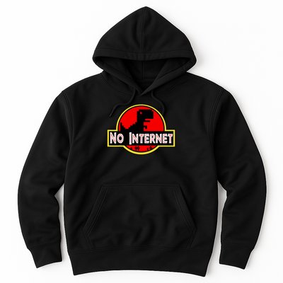 Funny Nerdy No Internet Dinosaur Computer Science Teacher Hoodie