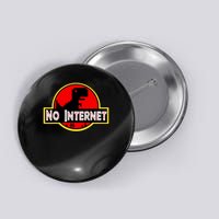 Funny Nerdy No Internet Dinosaur Computer Science Teacher Button