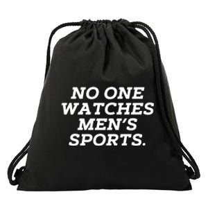 Funny No One Watches M.E.N.S Sports Drawstring Bag