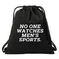 Funny No One Watches M.E.N.S Sports Drawstring Bag