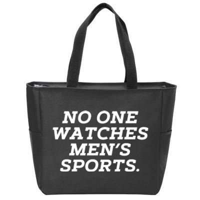 Funny No One Watches M.E.N.S Sports Zip Tote Bag