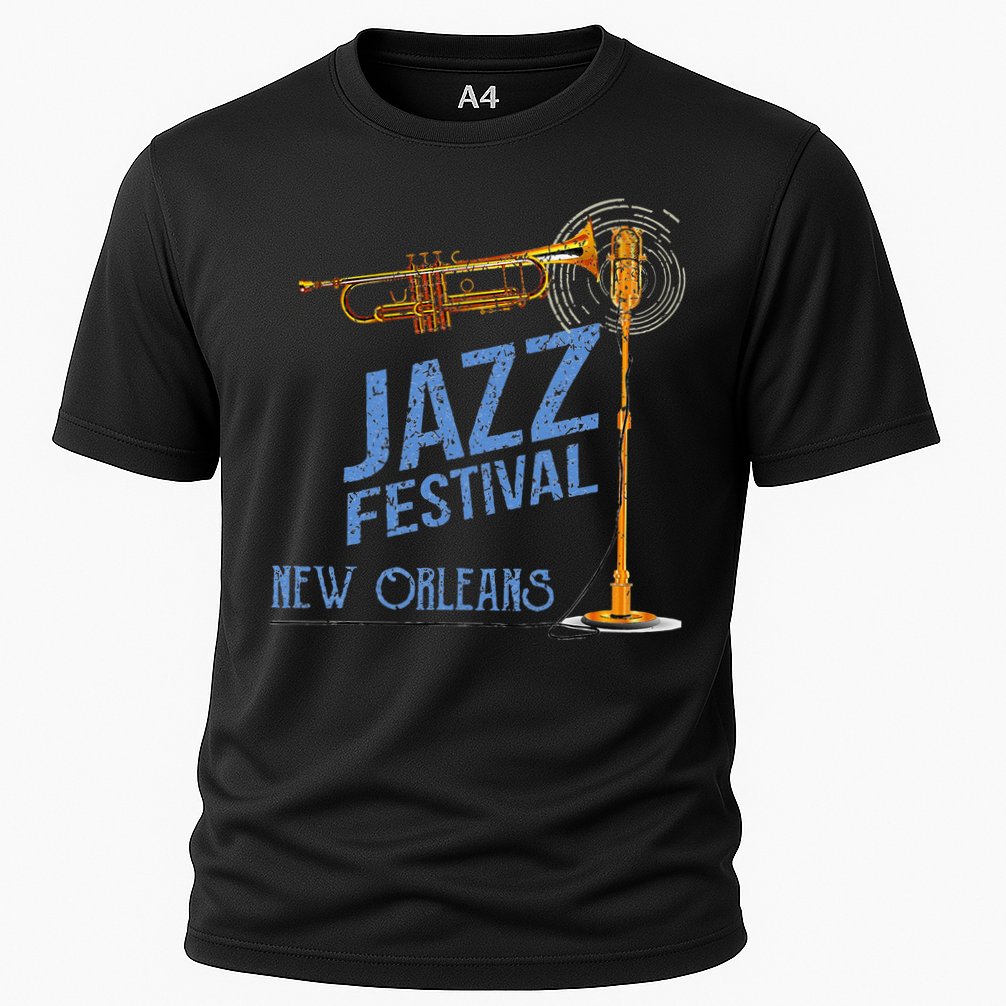 Funny New Orleans Festival Of Jazz Music Louisiana Gifts Cooling Performance Crew T-Shirt