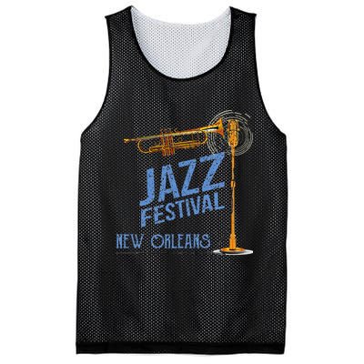 Funny New Orleans Festival Of Jazz Music Louisiana Gifts Mesh Reversible Basketball Jersey Tank