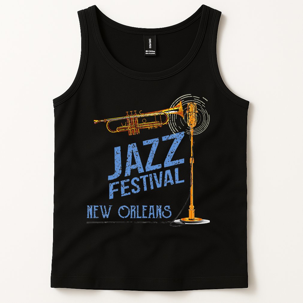 Funny New Orleans Festival Of Jazz Music Louisiana Gifts Tank Top