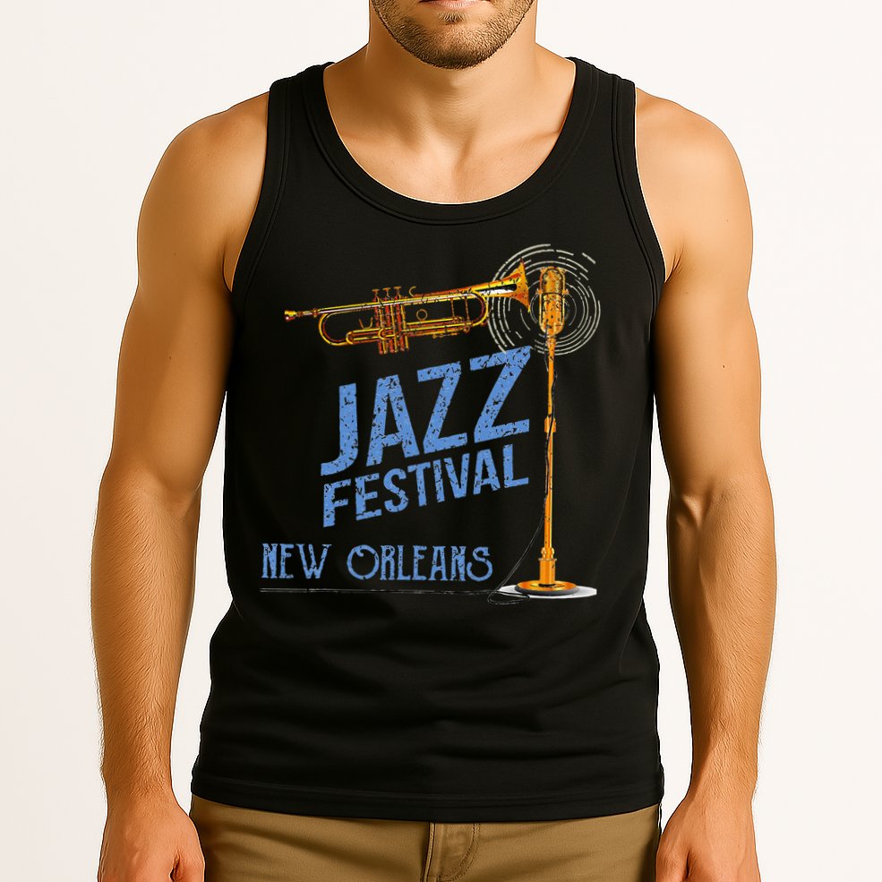 Funny New Orleans Festival Of Jazz Music Louisiana Gifts Tank Top