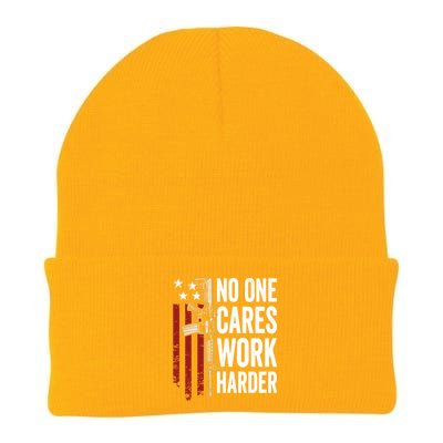 Funny No One Cares Work Harder Meme Nobody Cares Work Harder Motivation Shirt Knit Cap Winter Beanie