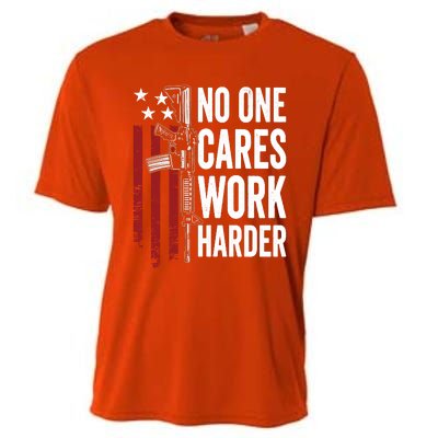 Funny No One Cares Work Harder Meme Nobody Cares Work Harder Motivation Shirt Cooling Performance Crew T-Shirt