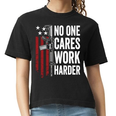 Funny No One Cares Work Harder Meme Nobody Cares Work Harder Motivation Shirt Comfort Colors Boxy T-Shirt
