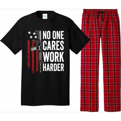 Funny No One Cares Work Harder Meme Nobody Cares Work Harder Motivation Shirt Pajama Set