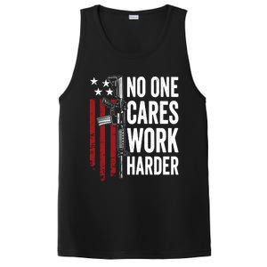 Funny No One Cares Work Harder Meme Nobody Cares Work Harder Motivation Shirt PosiCharge Competitor Tank