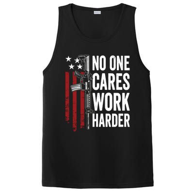 Funny No One Cares Work Harder Meme Nobody Cares Work Harder Motivation Shirt PosiCharge Competitor Tank