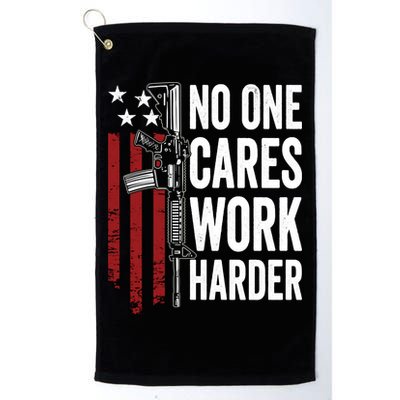 Funny No One Cares Work Harder Meme Nobody Cares Work Harder Motivation Shirt Golf Towel