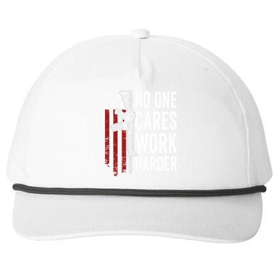 Funny No One Cares Work Harder Meme Nobody Cares Work Harder Motivation Shirt Snapback Five-Panel Rope Hat