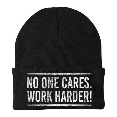 Funny No One Cares Work Harder Meme Nobody Cares Work Harder Motivation Shirt Beanie