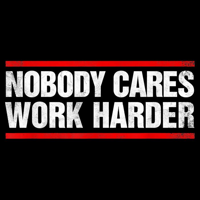 Funny No One Cares Work Harder Meme No One Cares Work Harder Motivational Quote Drawstring Bag