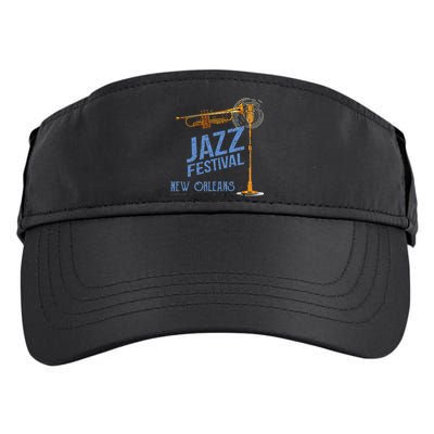 Funny New Orleans Festival Of Jazz Music Louisiana Gifts Adult Drive Performance Visor