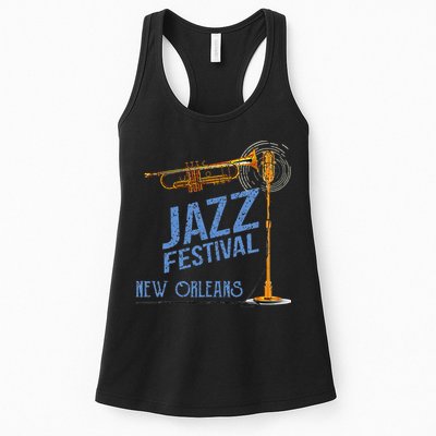 Funny New Orleans Festival Of Jazz Music Louisiana Gifts Womens Tank Top