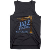 Funny New Orleans Festival Of Jazz Music Louisiana Gifts Tank Top