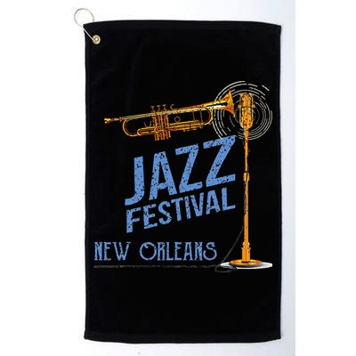 Funny New Orleans Festival Of Jazz Music Louisiana Gifts Golf Towel