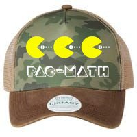 Funny Nerdy Pac Math Nom Retro Game Precalculus Math Teacher Legacy Tie Dye Trucker Hat