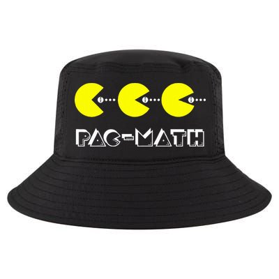 Funny Nerdy Pac Math Nom Retro Game Precalculus Math Teacher Cool Comfort Performance Bucket Hat