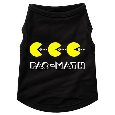 Funny Nerdy Pac Math Nom Retro Game Precalculus Math Teacher Doggie Tank