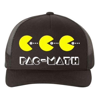 Funny Nerdy Pac Math Nom Retro Game Precalculus Math Teacher Yupoong Adult 5-Panel Trucker Hat